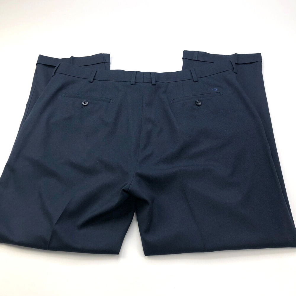 Peter Millar Wicking E4 42x32 (Fits 42W 31L) Golf Flat Chino Slack Pants Blue